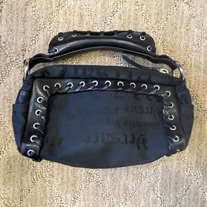 Vintage Versace Black Cosmetic/Make-up bag.